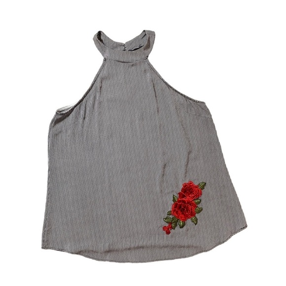 Libian Tops - Libian Top Black And White Lines Size 2X